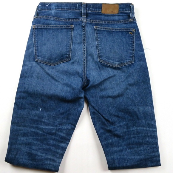 MADEWELL 9" High Rise Skinny Distressed Raw Hems Jeans - Picture 6 of 6
